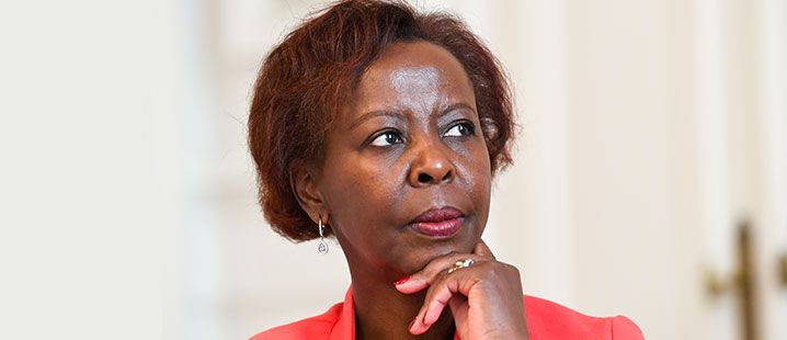 Mme Louise Mushikiwabo, secrétaire générale de l’OIF au Parlement de la Fédération Wallonie-Bruxelles