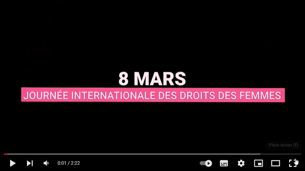 Vidéo 8 mars 2022