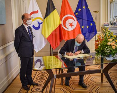 Visite de courtoisie de S.E. M. Nabil Ammar, Ambassadeur de la République Tunisienne